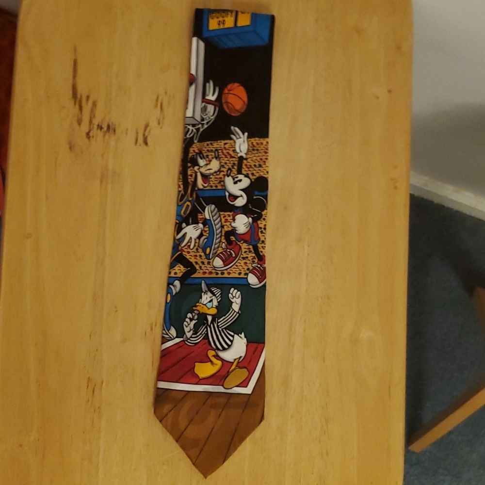 Mickey Goofy & Donald Basketball Ball Tie
